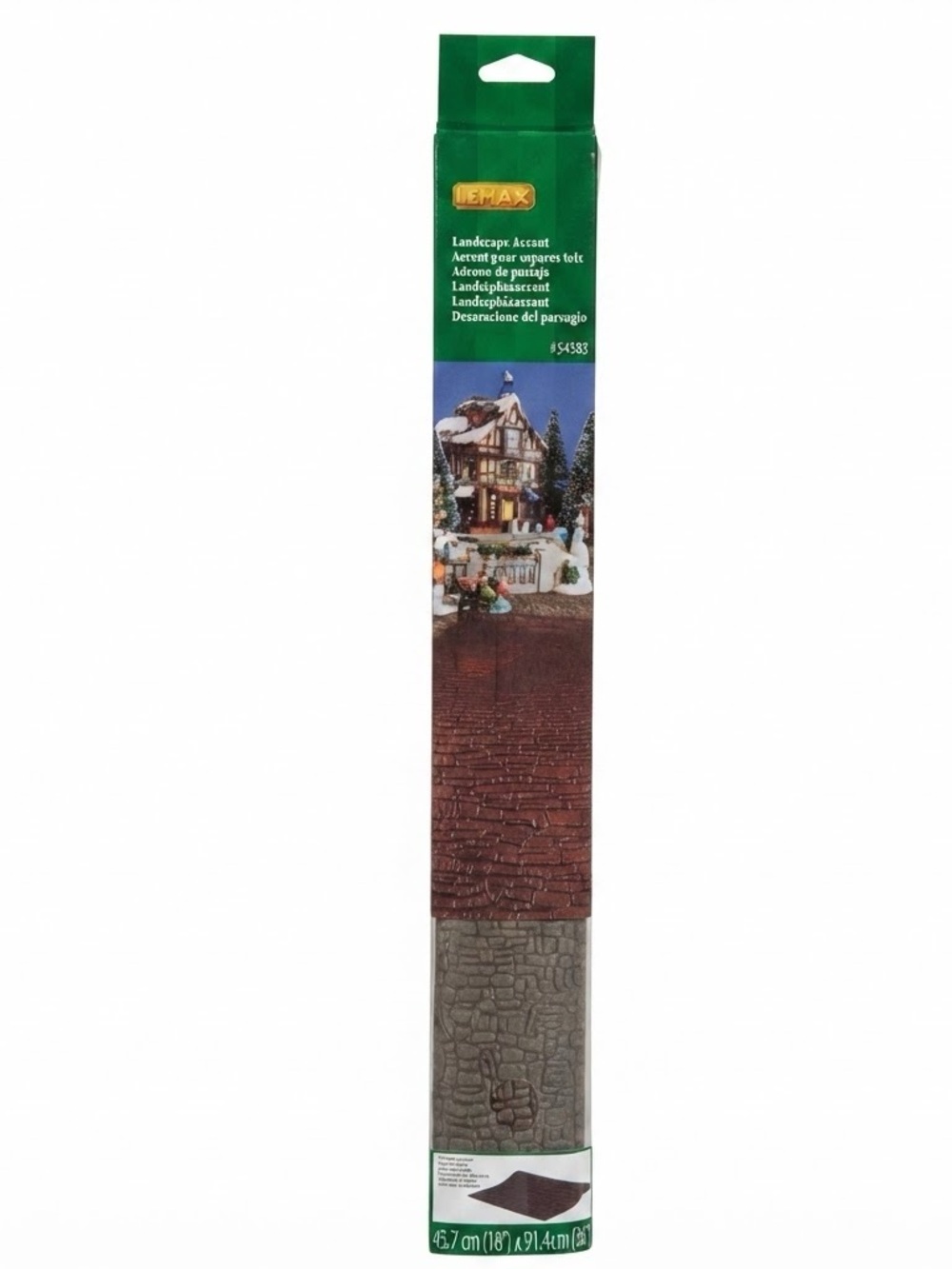 Lemax Village Collection Landscape Accent Large Pebble Mat 18x36 Brown #54583